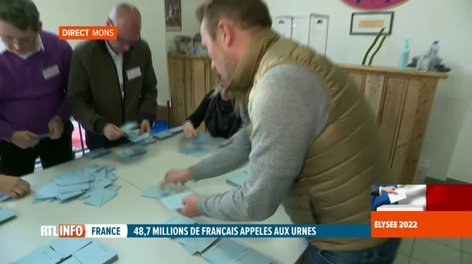 Présidentielles françaises: le dépouillement a débuté à Mons